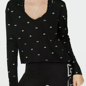 Victoria's secret pink crop long sleeve